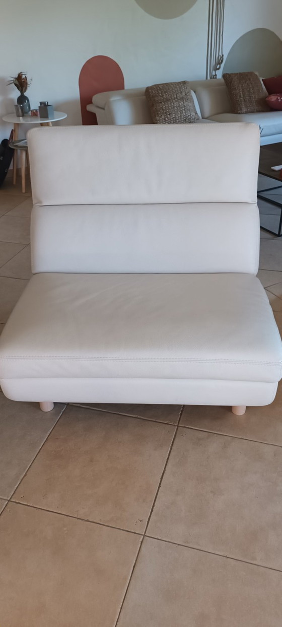 Divano in pelle Interface Roche Bobois – Divani modulari, Legno (photo 10 of 11)