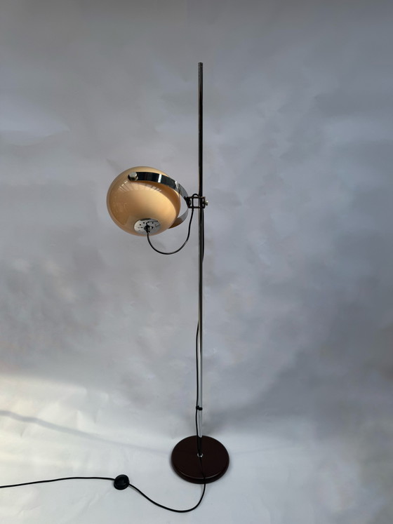 Image 1 of Vintage Dijkstra vloerlamp, jaren 70 | Verstelbare paddenstoelvormige kap | Nederlands design in Space Age-stijl