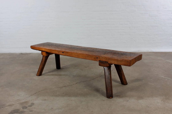 Banc de Boucher Restauré, Banc d'Assise, Table Basse, Banc à Fleurs – Wood, Industrieel (photo 2 of 12)
