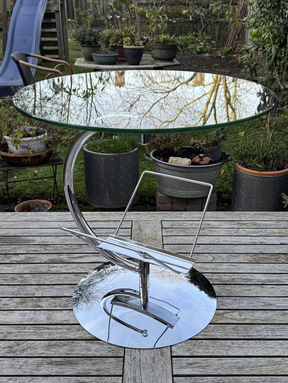 Image 1 of Tavolino KOKOON | 🇩🇪 Anni '80 | Un elemento d'arredo senza tempo in cromo e vetro