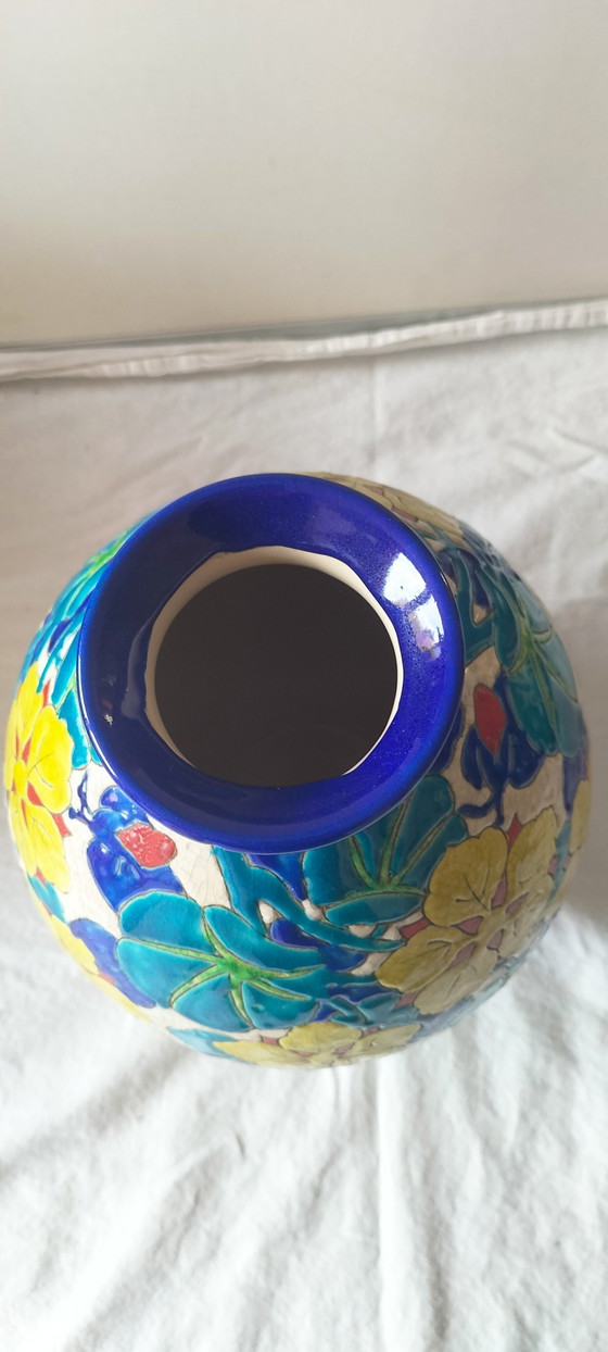 Charles Catteau – Boch Frères Keramis Vase Art Déco – D.2762 – Ca. 1930 – Ceramic (photo 8 of 15)