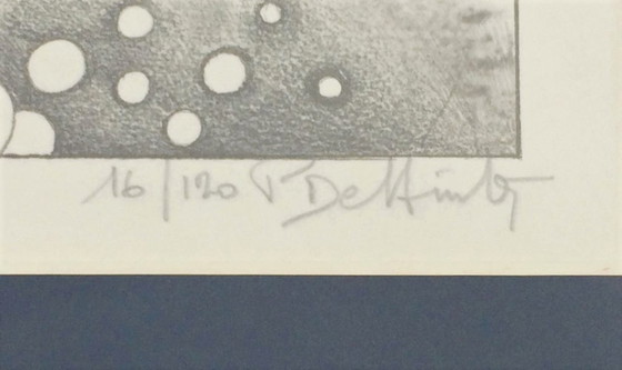 Image 1 of P. de Minter: Schets, 'Esoterische Naakt' jaren 70 ° Vintage ° Naakttekening