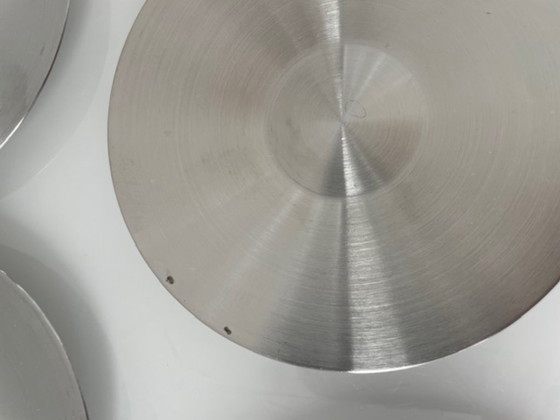 Image 1 of Tavola Swiss design coasters stainless steel set of 6