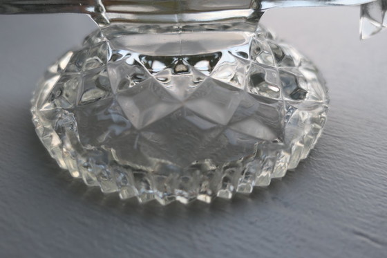 Image 1 of Art Deco Feigl & Morawetz pressed glass candlestick 2x