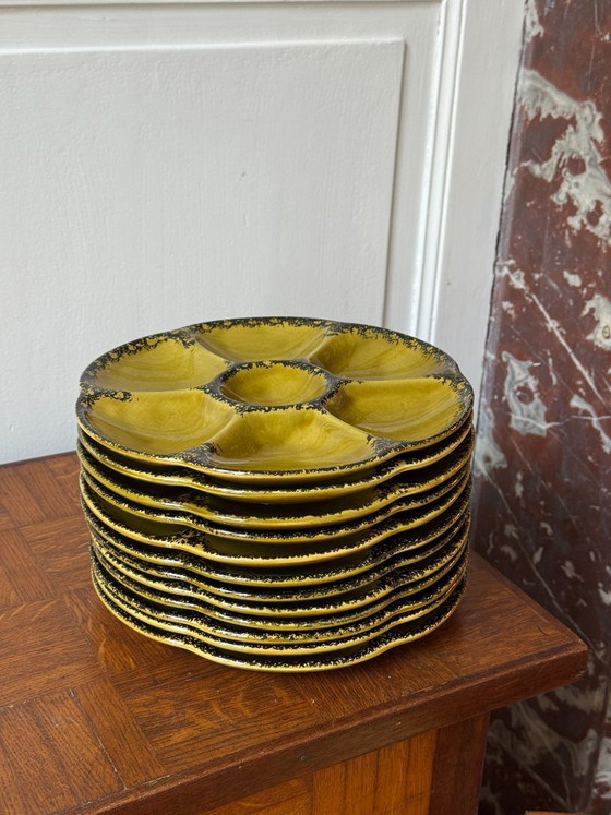 Set of 12 Gien Oyster Plates – Crockery, Ceramic (photo 2 of 20)