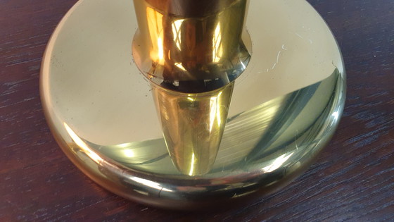 Image 1 of 2x messing tafellamp Baulmann Leuchten, Duitsland jaren 80