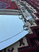 Plateau Art Déco miroir et verre 