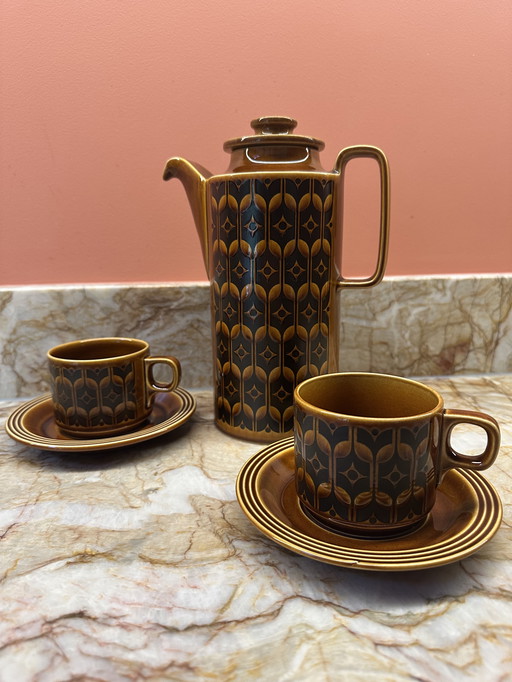 Hornsea Heirloom Brown Kaffeekanne 1975