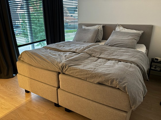 Swiss Sense Boxspringbett – Doppelbetten, Stoff, Holz (photo 6 of 15)