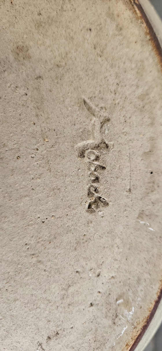 Image 1 of Pot de fleurs Mobach 37 cm – céramique artisanale – vintage