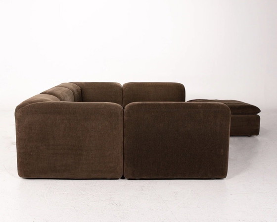 Image 1 of Canapé modulaire COR en velours côtelé marron