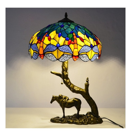 Bellissima lampada da tavolo in stile Tiffany 61x40