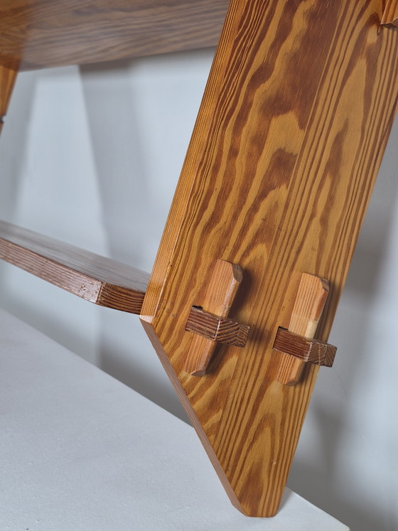 Scaffale a parete brutalista vintage in pino Mid-Century – Decorazioni murali, Wood (photo 8 of 15)