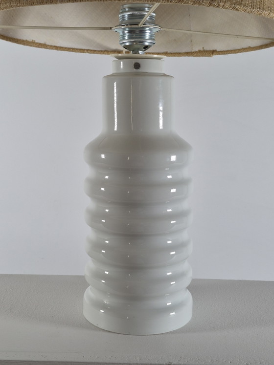 Lampada vintage in porcellana di metà secolo VEB GDR – Lampade da terra, Porcelain, Textile (photo 5 of 15)