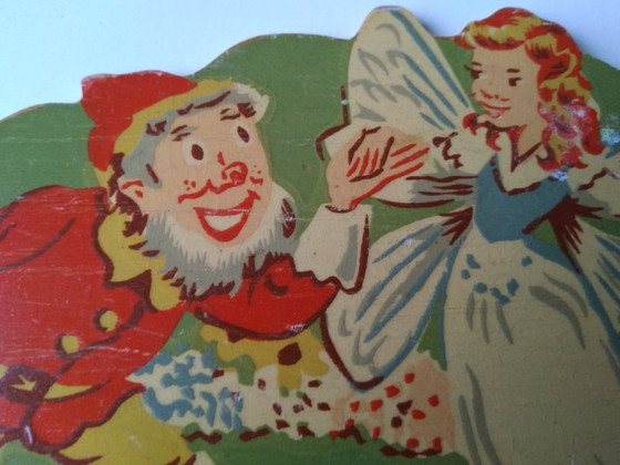 Image 1 of vintage beukenhouten kinderkapstok jaren 60