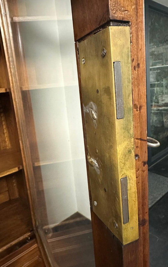 Image 1 of Antique walnut linen cupboard