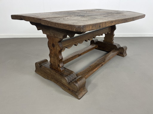 Brutalista vintage rustico del 19° eiken tafel Frankrijk 