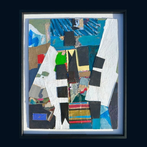 Abstracte collagecompositie. Verenigd Koninkrijk, jaren 1960
