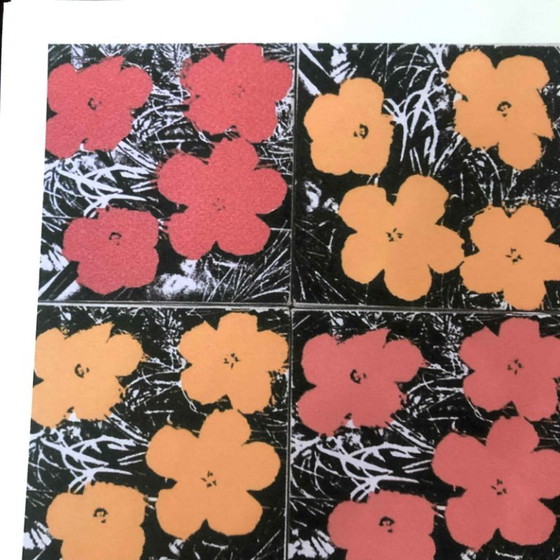 1990s After Andy Warhol "Poppy Flowers" Lithograph – Lithographs & prints, Paper (photo 7 of 11)