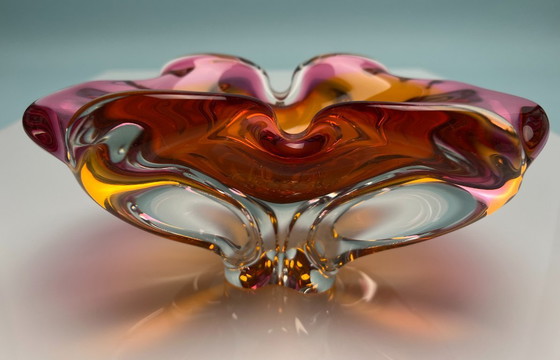 Image 1 of Vetro artistico d'epoca di Josef Hospodka per la vetreria Chribska, 1970er