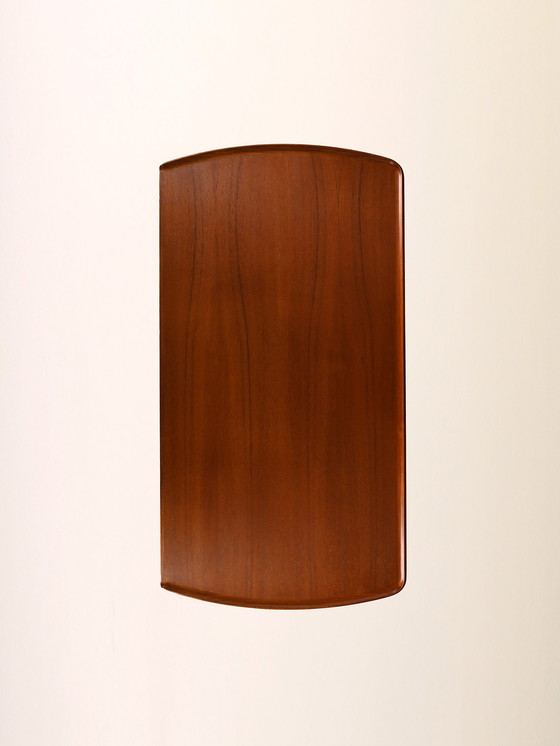 Image 1 of Bureau vintage danois en teck avec étagère