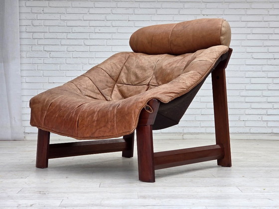 Image 1 of Anni '70, design norvegese di Jan Erik Lindgren, modello di poltrona "Amazon".