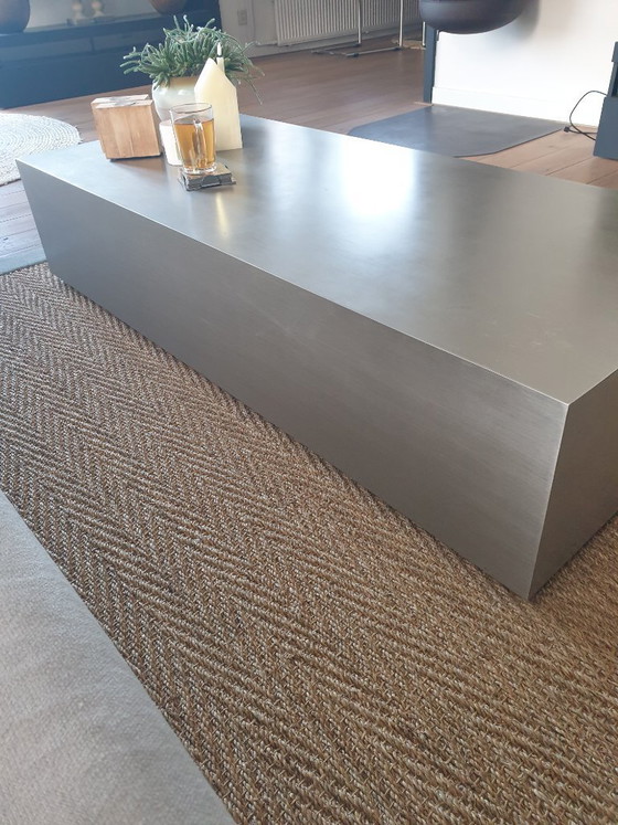 Image 1 of stainless steel coffee table
