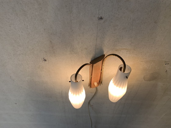 Image 1 of Scandinavian double wall lamp 1950s
