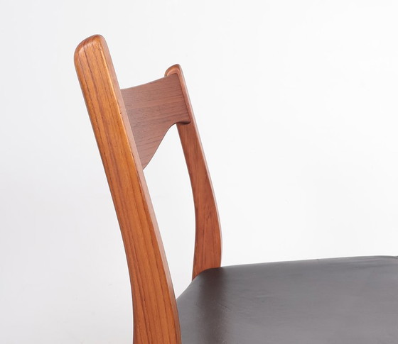 Image 1 of Set of 3 teak and leather chairs by Arne Wahl Iversen
