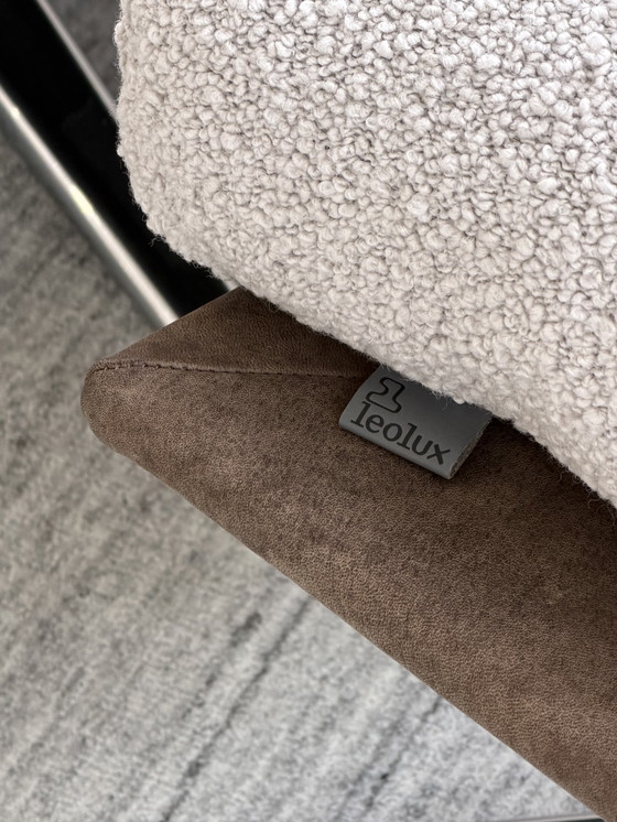 Image 1 of Fauteuil pivotant/allée Leolux Kudo avec repose-pieds NEUF