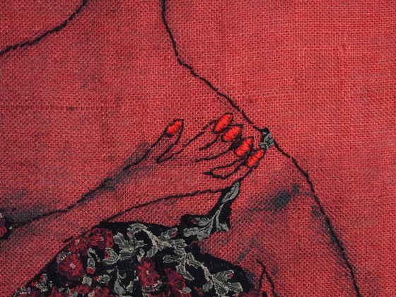 “Singer” Textile Wall Hanging by Mathilde Renes, Netherlands, 2019 – Wall decoration (photo 4 of 9)