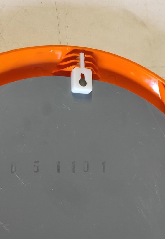 Image 1 of Oval orange mirror - 1970s