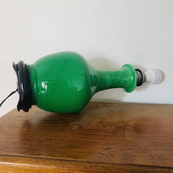 Image 1 of Old green lamp base