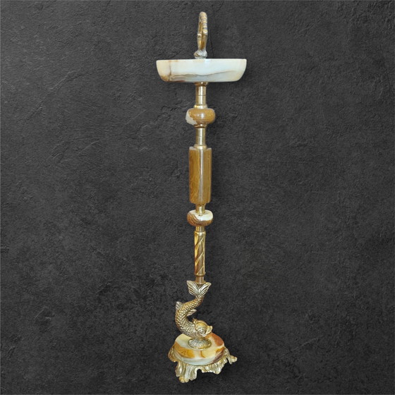 Image 1 of Posacenere in marmo onice