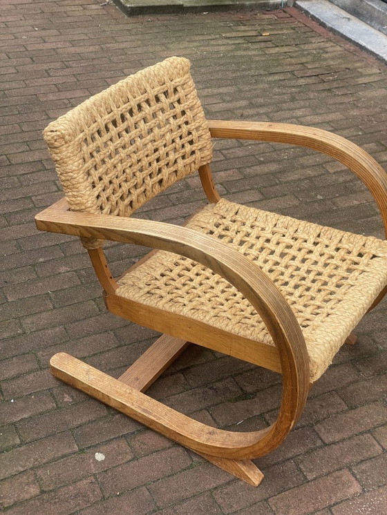 Image 1 of Fauteuil Bas van Pelt 1936 -chaise corde audoux minet