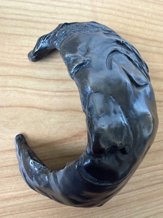 Scultura in bronzo raffigurante un volto, firmata, 1/8 del 2001 - 1,3 kg. – Sculture, Bronze (photo 3 of 8)