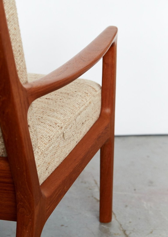 Image 1 of Poltrona Senator Mid-Century con schienale alto in teak di Ole Wanscher per Poul Jeppesen