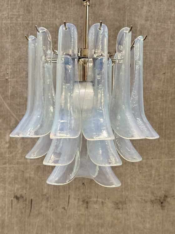 La Murrina kroonluchter van Murano glas 1970s - 21 “Selle” elementen – Hanglampen, Metal (photo 5 of 11)
