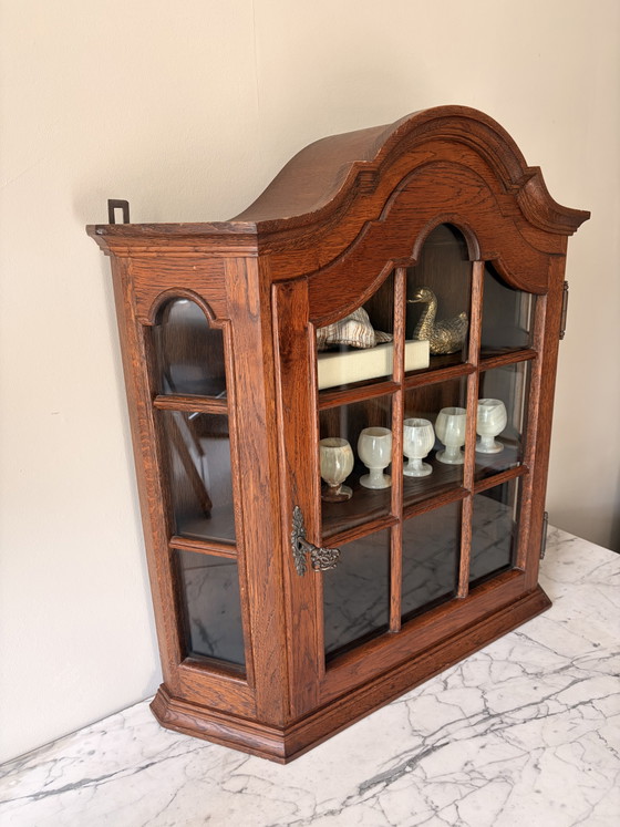 Image 1 of Vintage houten wandkastje