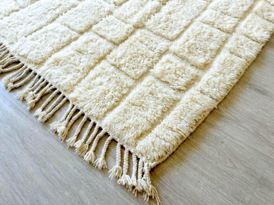 Alfombra marroquí natural – Arte bereber hecho a mano de las montañas del Atlas 250cmx300cm – Cotton (photo 9 of 9)