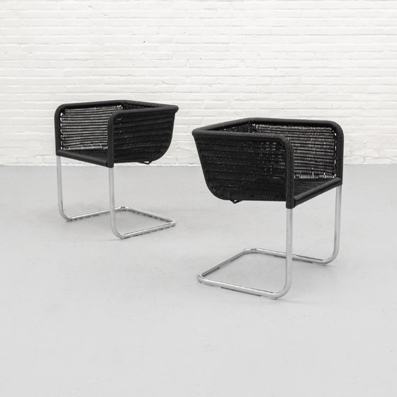 Tecta D44 Dining Chairs Set 80's – Chrome (photo 5 of 20)