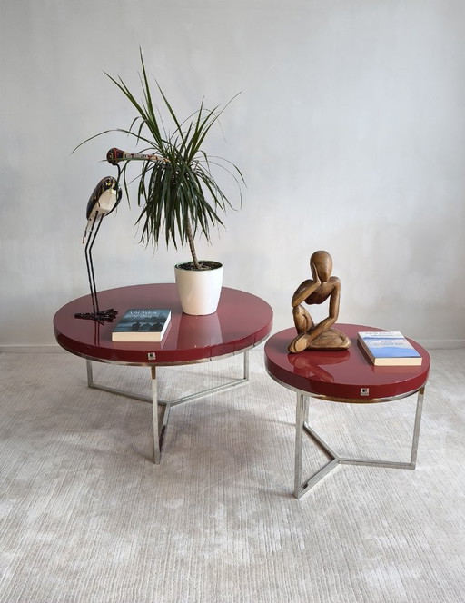Marais International – Duo rare de tables basses “SATELLITE”