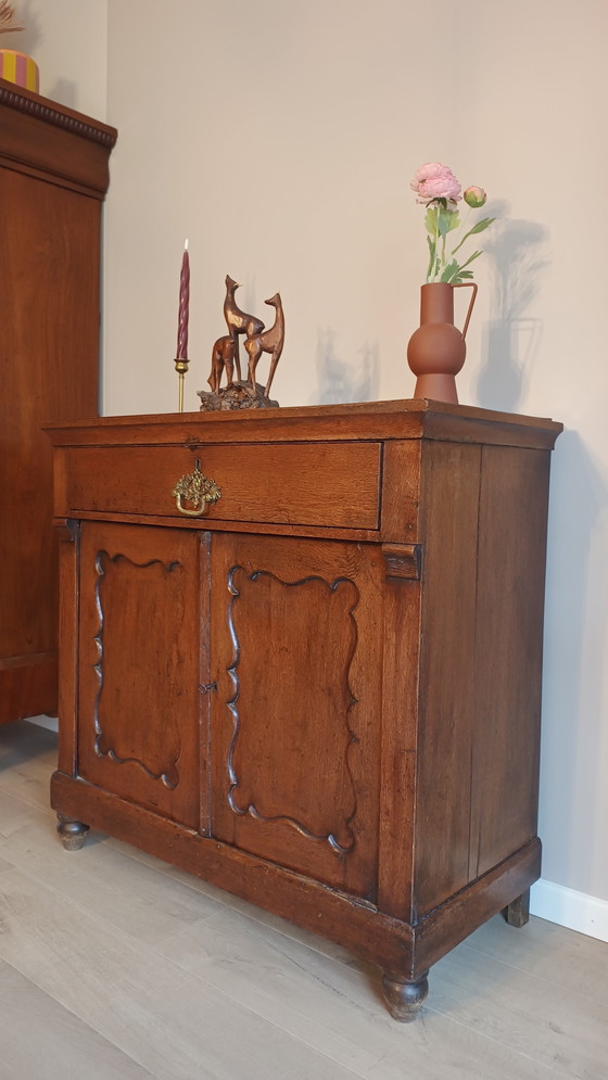 Image 1 of Antieke en authentieke Biedermeier penantkast | 1875