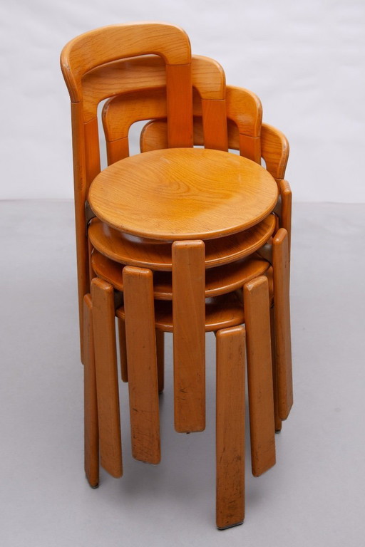 Bruno Rey pour Kush and Co, 1971, chaise de salle à manger ICONIC, modèle 3300