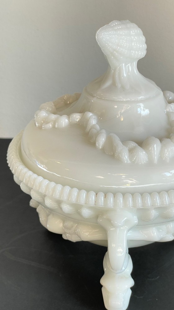 Image 1 of Vintage opaline glass candy dish
