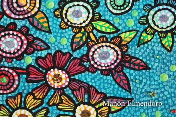 Image 1 of Tableau unique de renard peint à la main, neuf, 20 x 20 cm