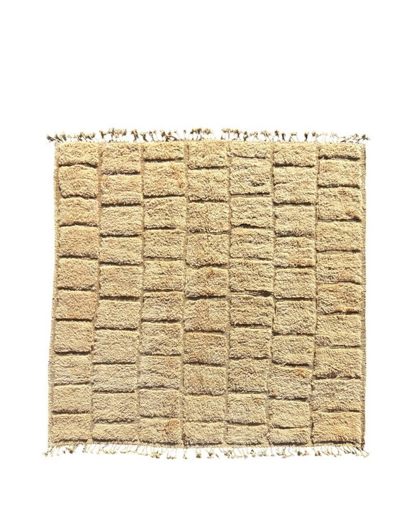 Moroccan Berber Wool Rug 250x270 cm – Handmade Ivory Berber Rug – leslosanges, Rugs & carpets (photo 2 of 10)