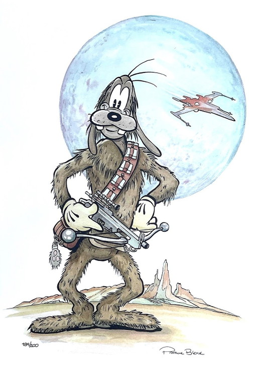 Disney Star Wars Print 'Goofbacca', Signed And Numbered