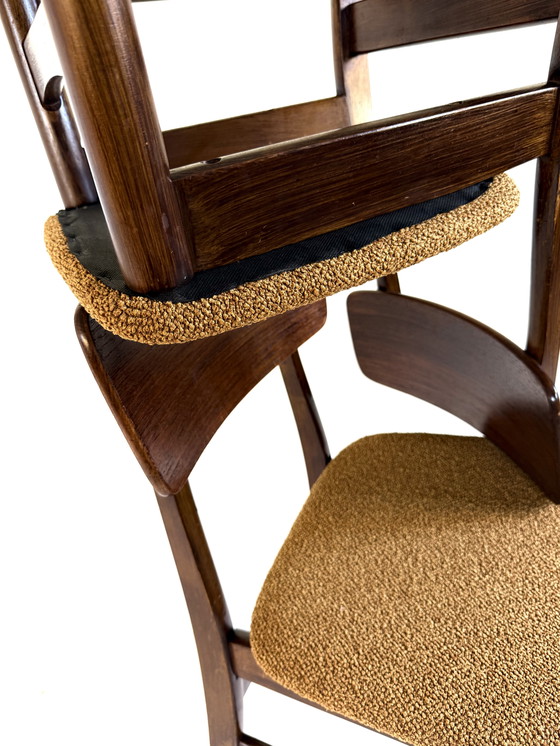 Image 1 of 8 sedie da pranzo vintage restaurate, Farstrup Møbler anni '60