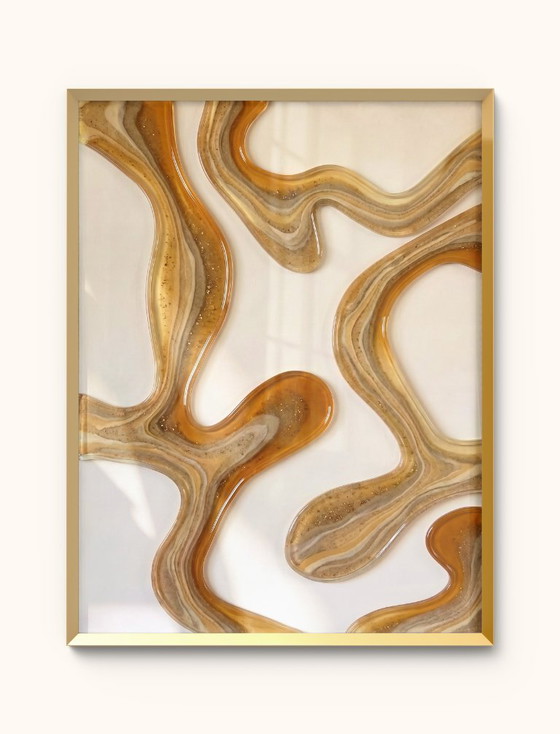Image 1 of Acrylic Glass Artwork - 180x120 cm - Desert Amber (Ori, 1983)